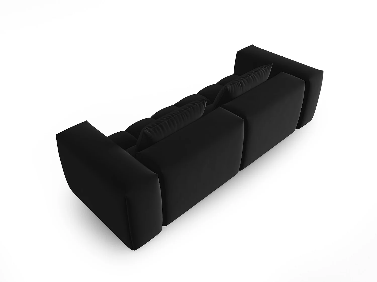 CXL by Christian Lacroix - 3-Sitzer modulares Sofa "Lorella" Sitzer aus Samt schwarz - 230x85x70cm