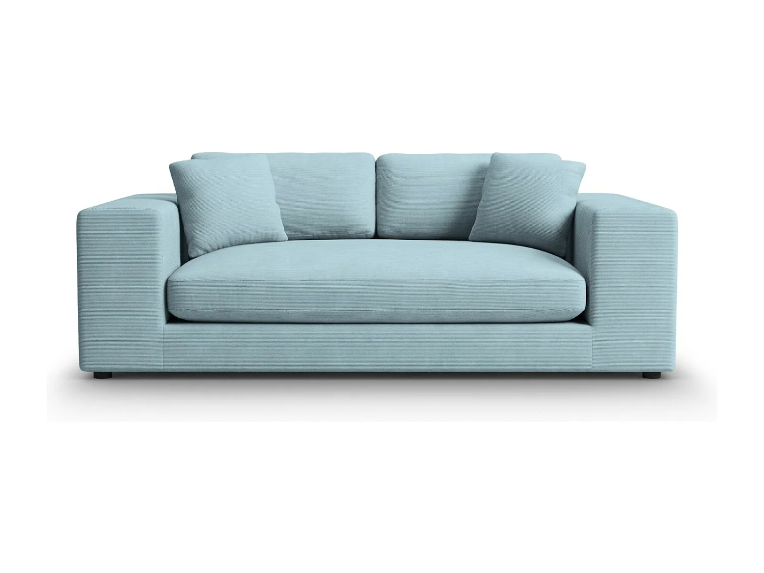 CXL by Christian Lacroix - Bank "Tendance" 3 zitplaatsen, Ribfluwelen, Lichtblauw - 220x122x72cm