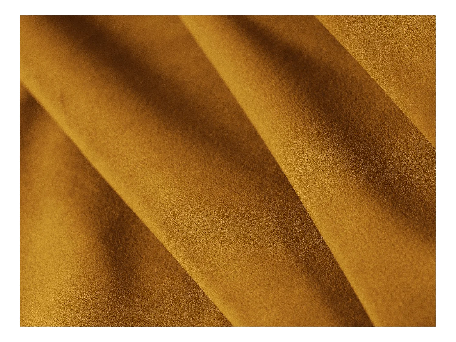 Cosmopolitan Design - Canapé d'angle droit "Tulum" 4 places en velours jaune - 255x156x70cm