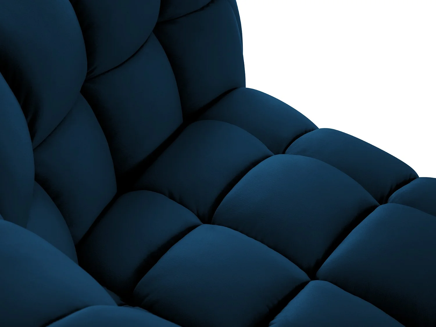 CXL by Christian Lacroix - Bank "Cedric" 3 zitplaatsen, Flueel, Koningsblauw - 225x110x68cm