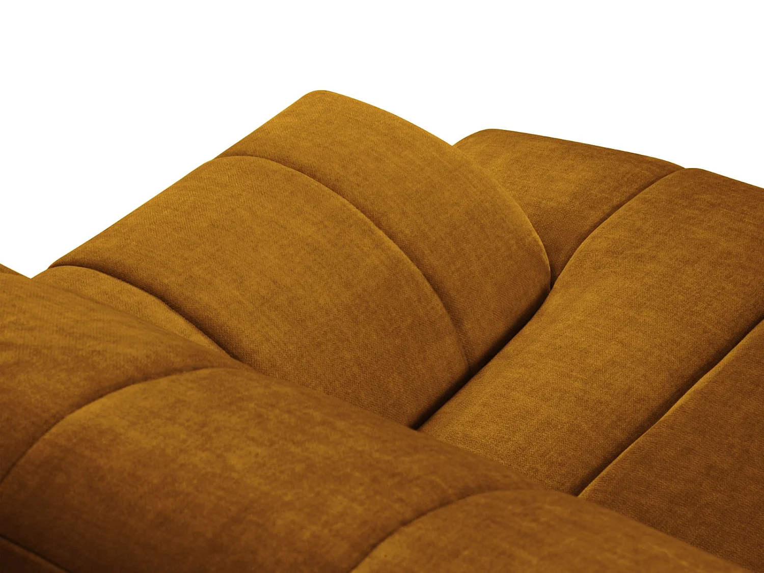 CXL by Christian Lacroix - Bank "Rita" 3 zitplaatsen, Flueel, Mosterd - 189x94x77cm