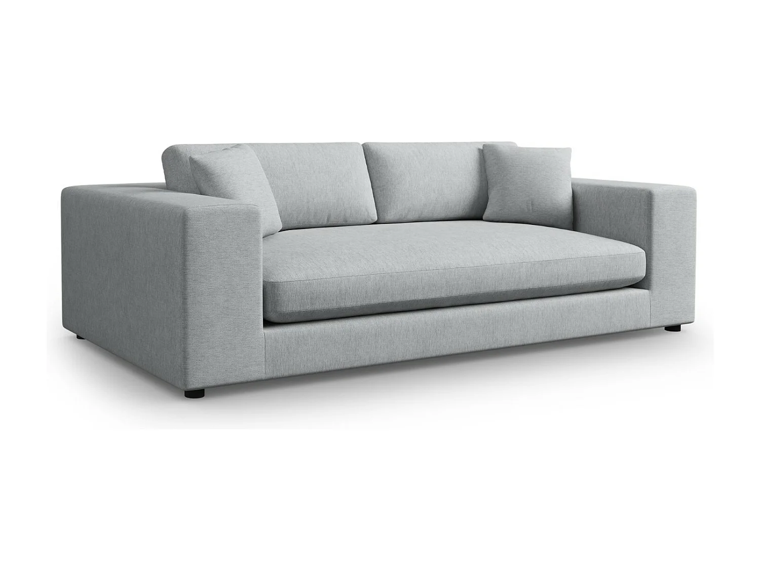 CXL by Christian Lacroix - Bank "Tendance" 4 zitplaatsen, Structurele stof, Lichtgrijs - 262x122x72cm