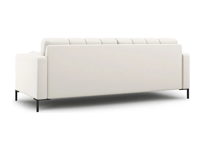 Cosmopolitan Design - Sofa, "Bali" 3 miejsca tkanina strukturalna, beż jasny - 177x92x75cm