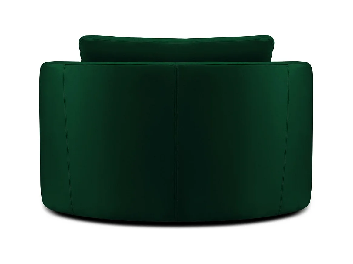 CXL by Christian Lacroix - XL-Drehsessel "Adam" Sitzer aus Samt flaschengrün - 112x112x63cm