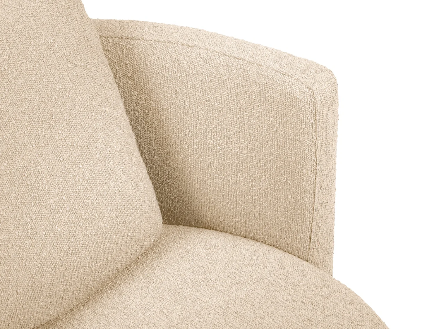 CXL by Christian Lacroix - Draaistoel "Adam" Boucle, Beige - 92x92x75cm