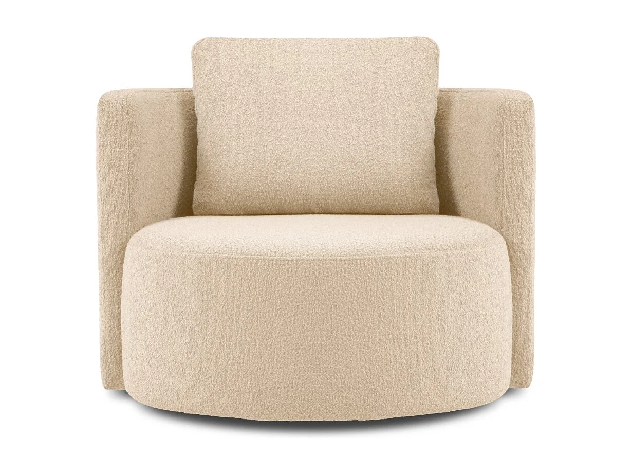 CXL by Christian Lacroix - Draaistoel "Adam" Boucle, Beige - 92x92x75cm