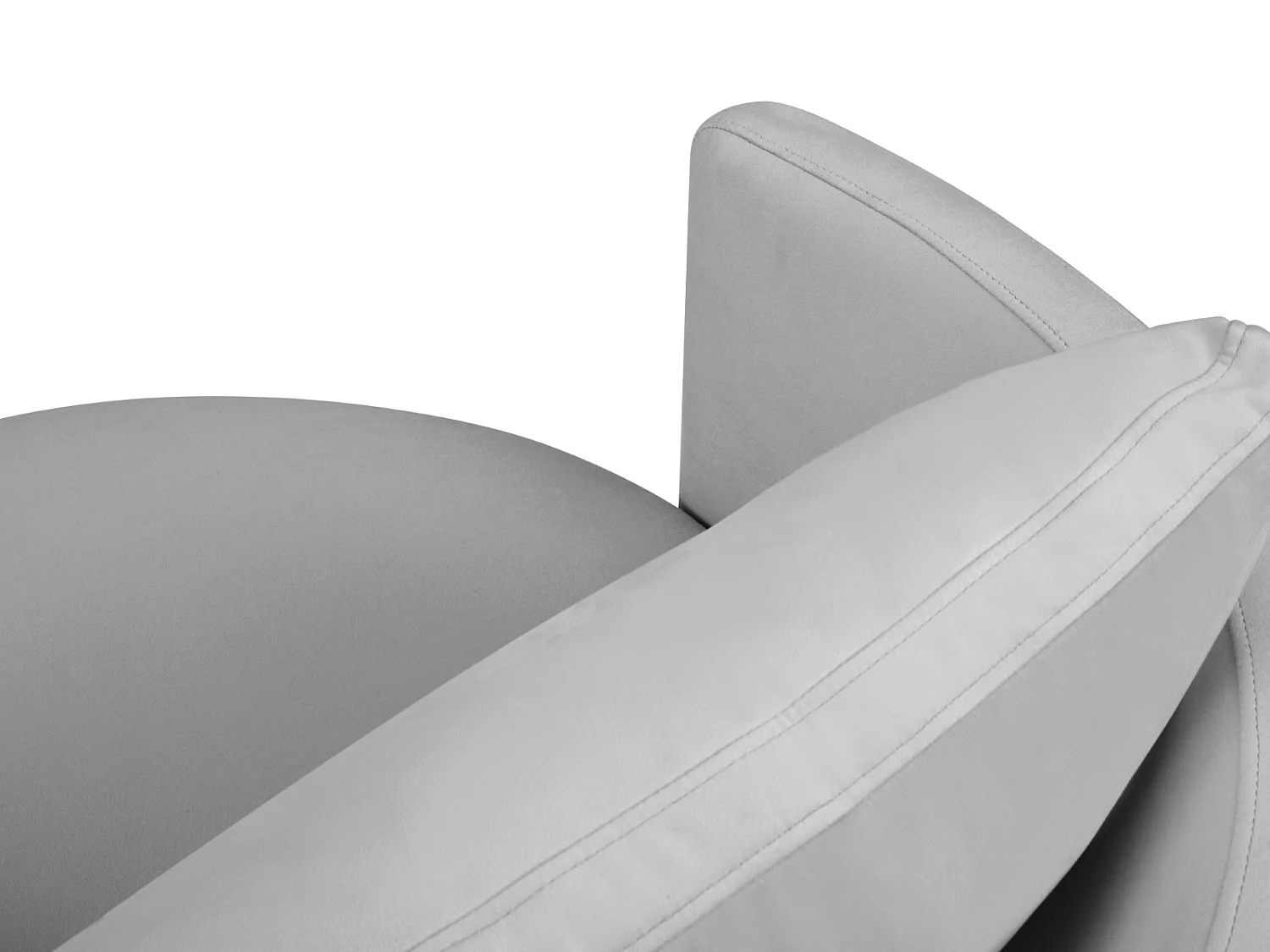 CXL by Christian Lacroix - Sillón xl giratorio "Adam" de terciopelo gris - 112x112x63cm