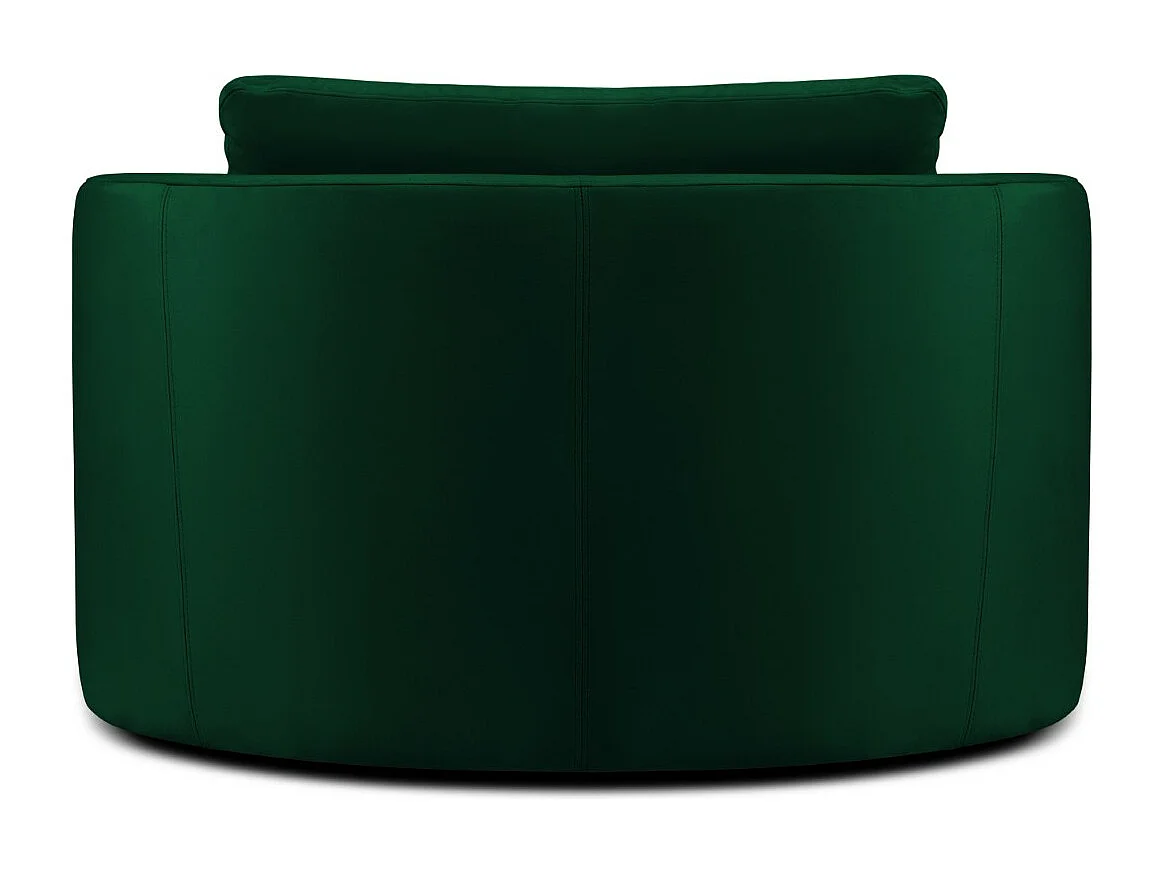 CXL by Christian Lacroix - Drehsessel "Adam" Sitzer aus Samt flaschengrün - 92x92x75cm