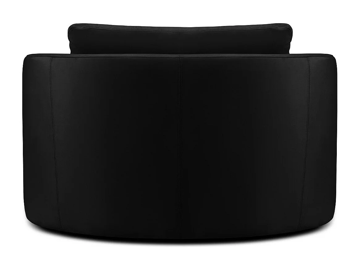 CXL by Christian Lacroix - Fauteuil pivotant "Adam" en velours noir - 92x92x75cm