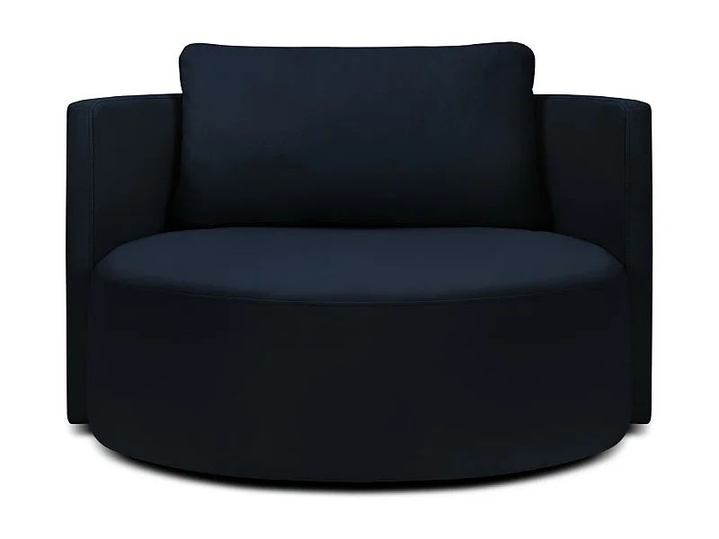 CXL by Christian Lacroix - XL-Drehsessel "Adam" Sitzer aus Samt königsblau - 112x112x63cm