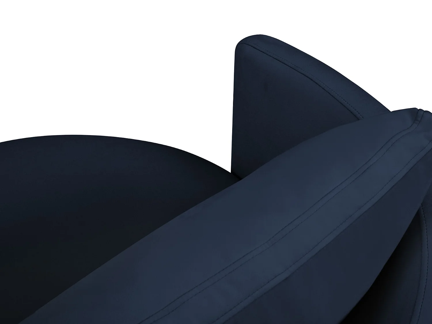 CXL by Christian Lacroix - Fauteuil xl pivotant "Adam" en velours bleu roi - 112x112x63cm