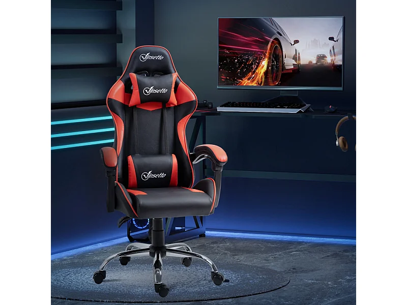 Fauteuil de bureau Gamer KAYZEN rouge et noir