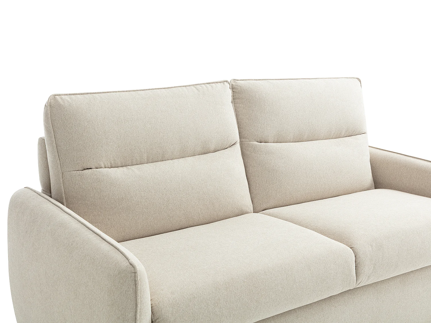 Canapé 3 places convertible express en tissu beige ORELIS