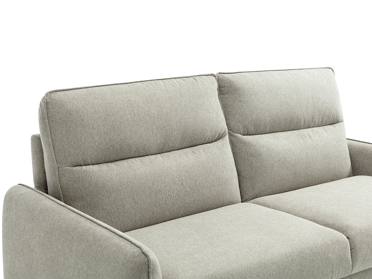 3-personers sofabed med ekspresudtræk i gråt stof ORELIS