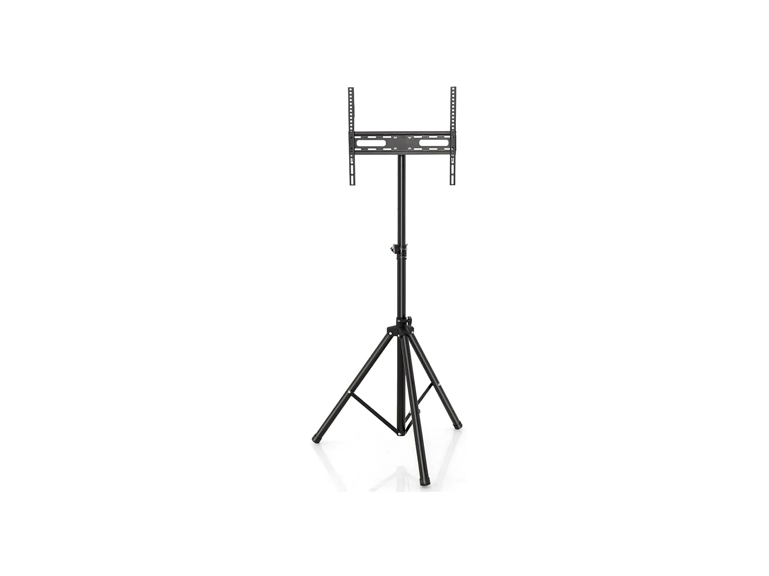 Support TV sur Pied Universel Pivotant pour TV 21’’ à 47’’ LCD LED Plasma, Hauteur Réglable, Trépied Pliable, Pied TV Antidérapant en Métal, Charge Max 35kg, pour Chambre, Salon, Bureau