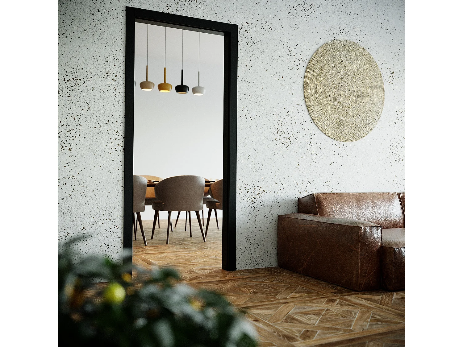 Habillage de Cloison 1 m - Noir