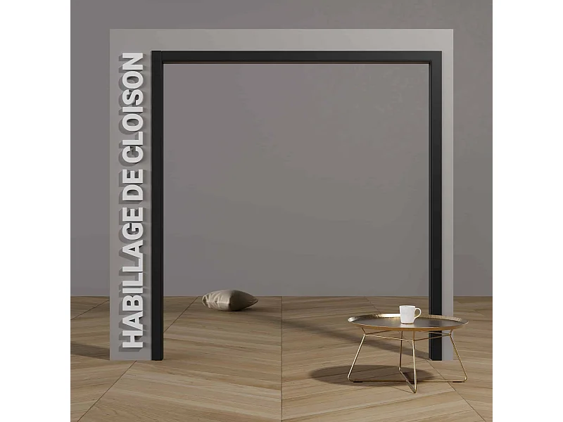 Habillage de Cloison 2.20 m - Noir