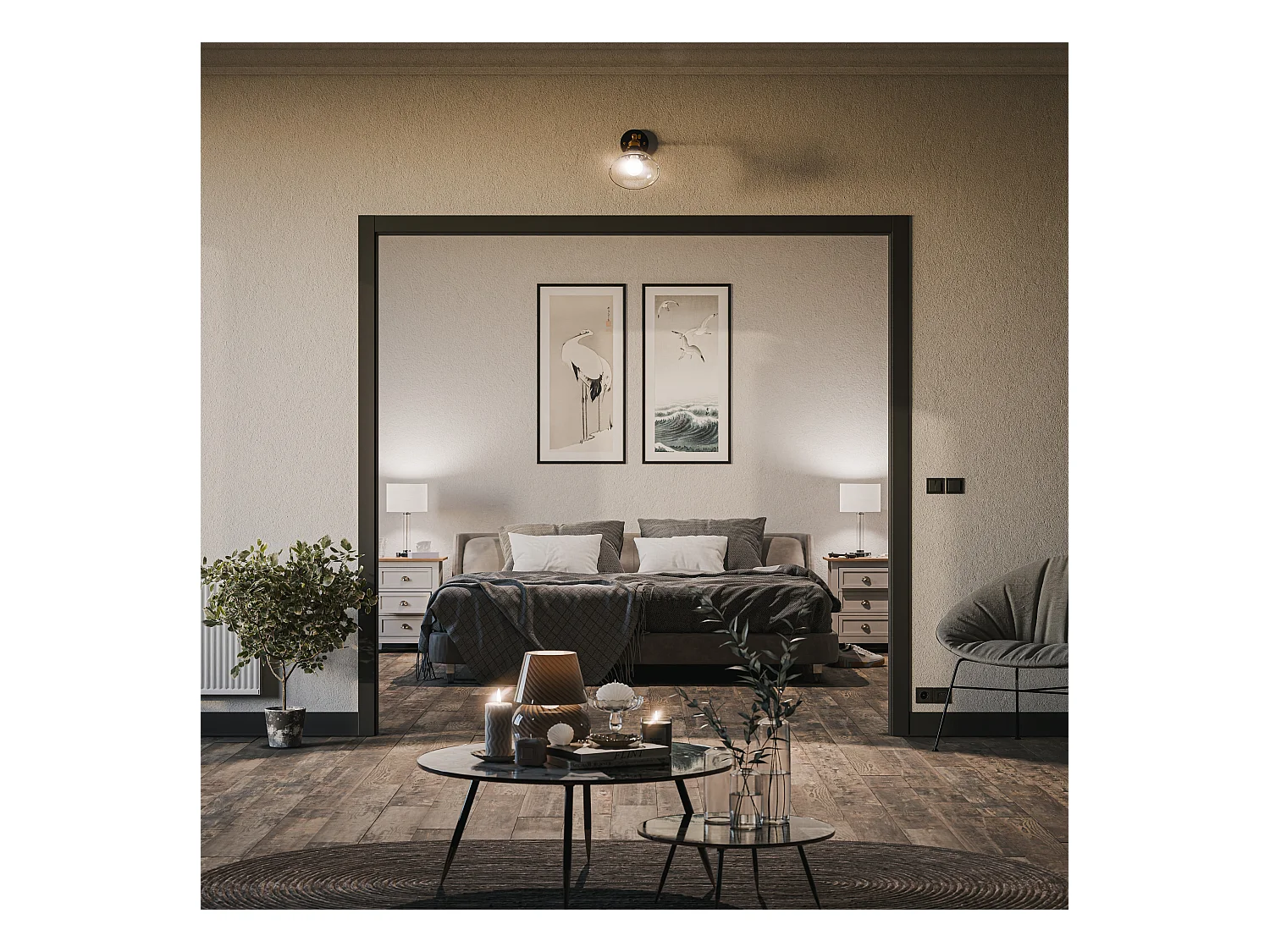 Habillage de Cloison 2.20 m - Noir