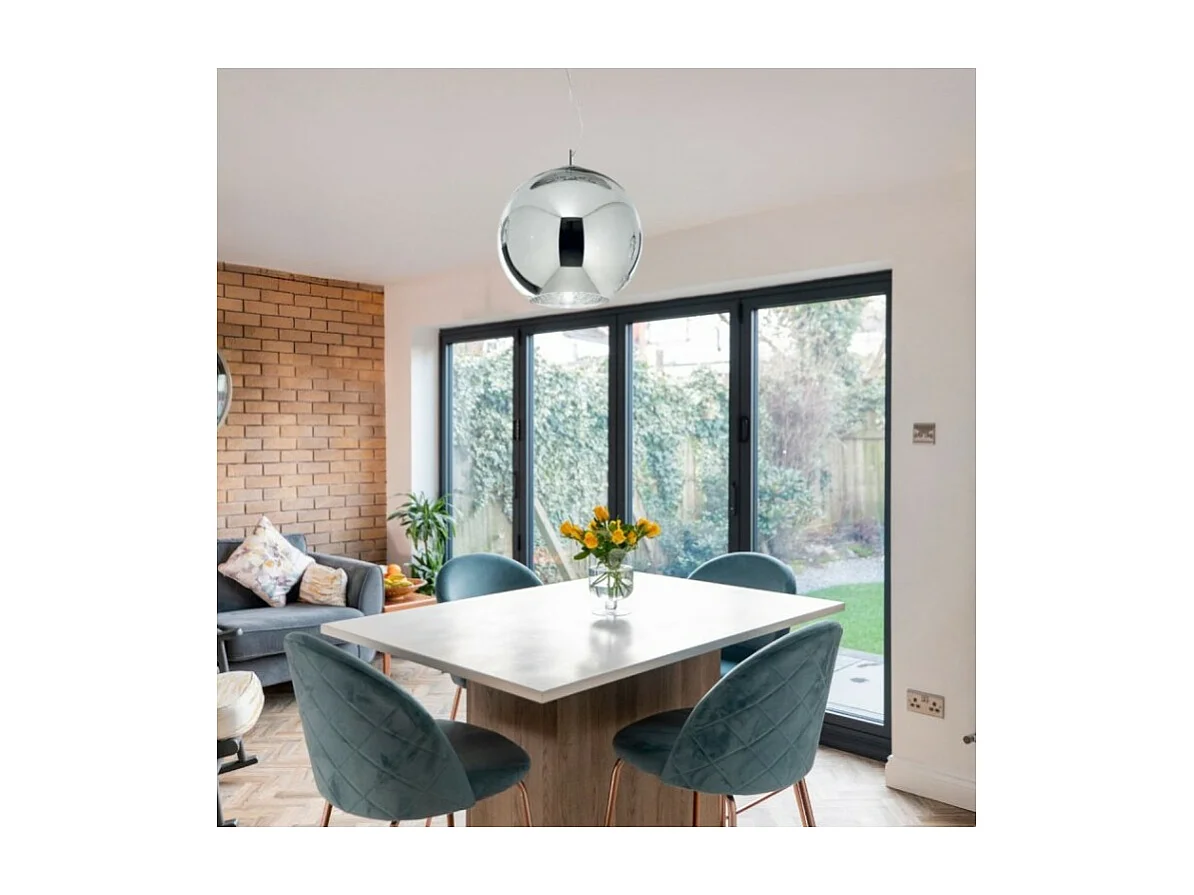 Ideal Lux NEMO - Indoor Dome Deckenpendelleuchte 1 licht Chrome, E27