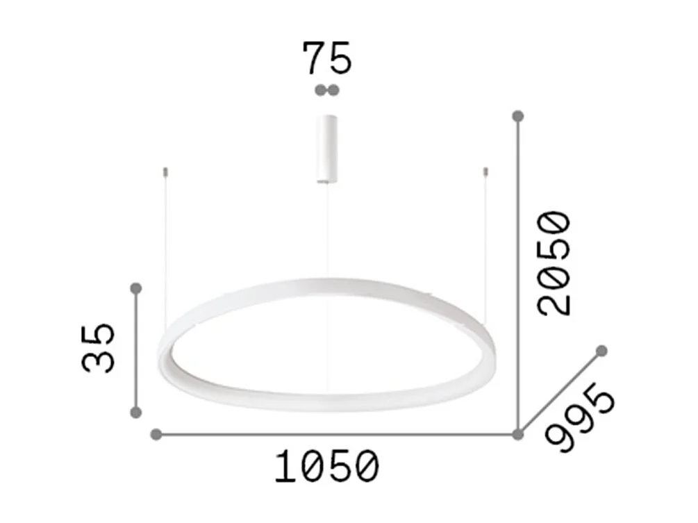 GEMINI SP D105 AAN-UIT, vering, ideal lux
