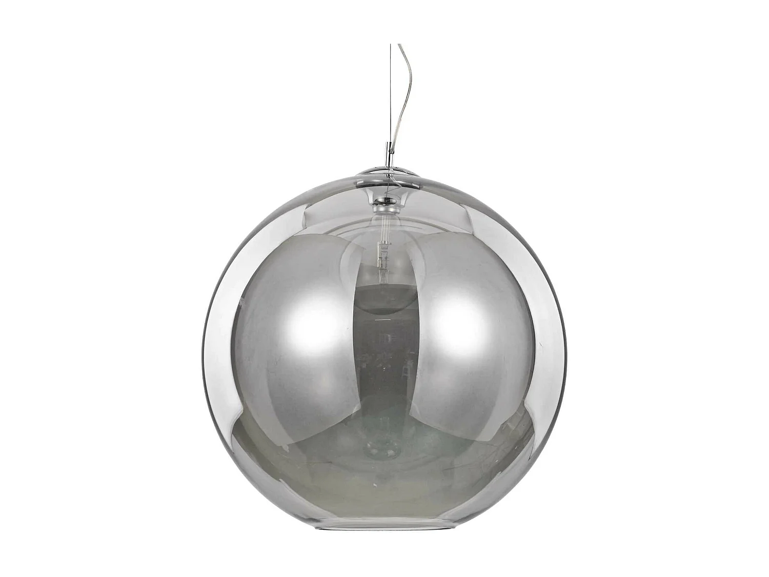 Ideal Lux Nemo - 1 licht Large Dome Deckenanhänger Grau, Smokey, E27
