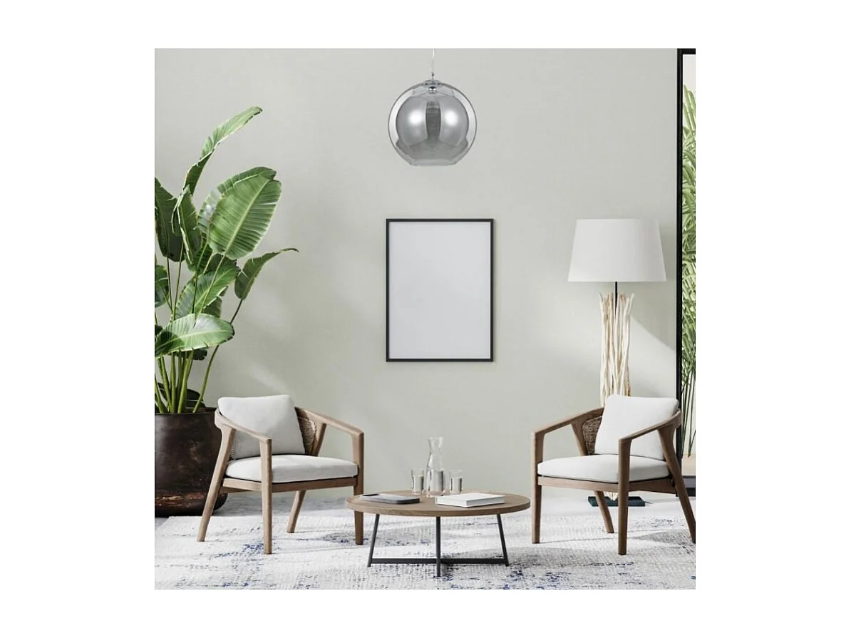 Ideal Lux Nemo - 1 licht Large Dome Deckenanhänger Grau, Smokey, E27