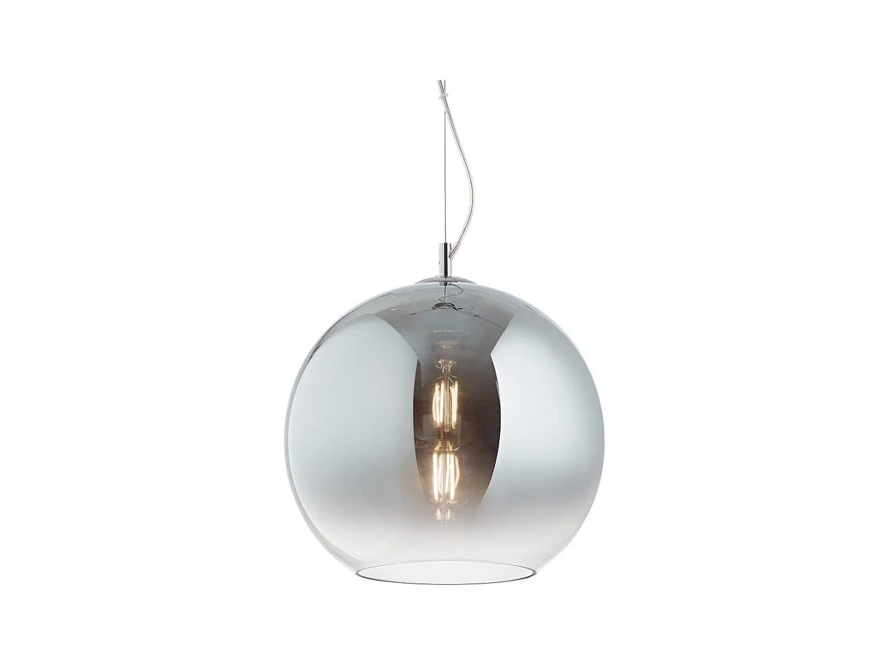Ideal Lux NEMO Suspension d'intérieur à dôme, abat-jour chromé à 1 lumière, E27