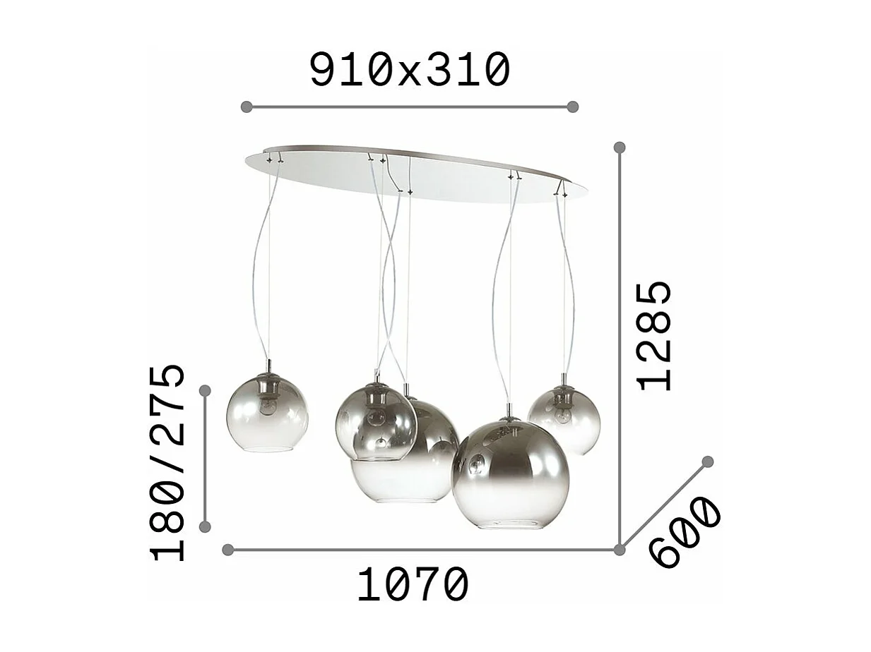 NEMO PLUS SP5, vering, Ideal Lux