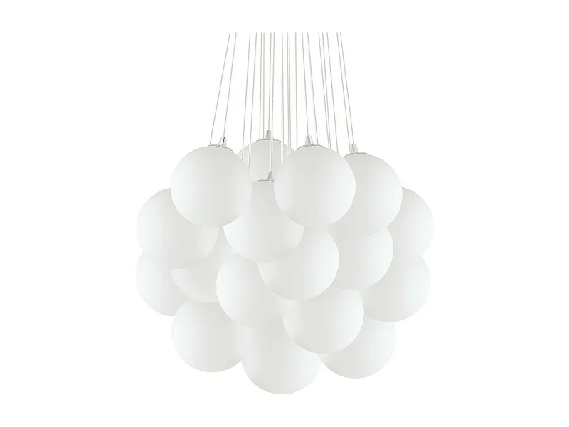 Ideal Lux Mapa Bianco - 22 Light Large Cluster Pendant White, E14
