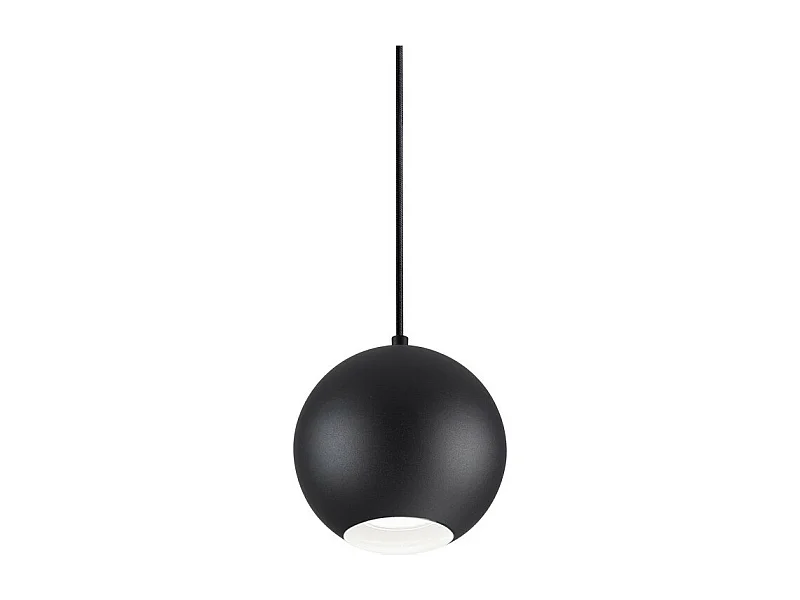 Ideal Lux MR - Indoor Globe Deckenpendelleuchte 1 Hellschwarz, GU10