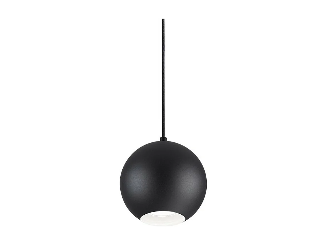 Ideal Lux MR - Indoor Globe Deckenpendelleuchte 1 Hellschwarz, GU10