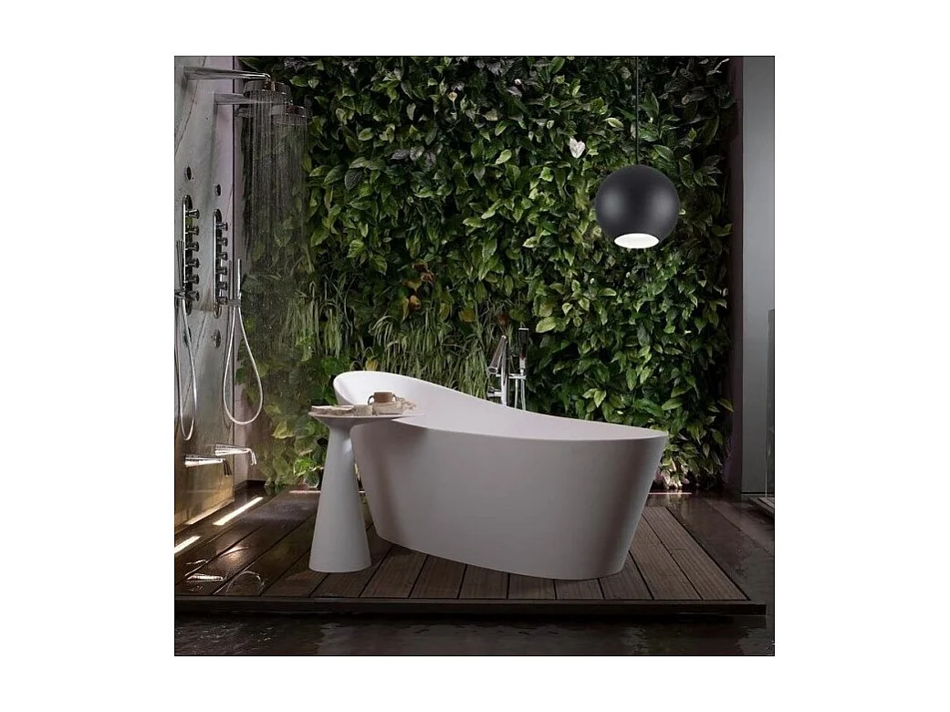 Ideal Lux MR - Indoor Globe Deckenpendelleuchte 1 Hellschwarz, GU10