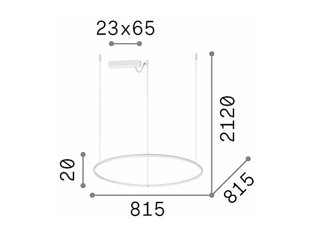 LED dekorative runde integrierte Pendelleuchte weiß, 3000K