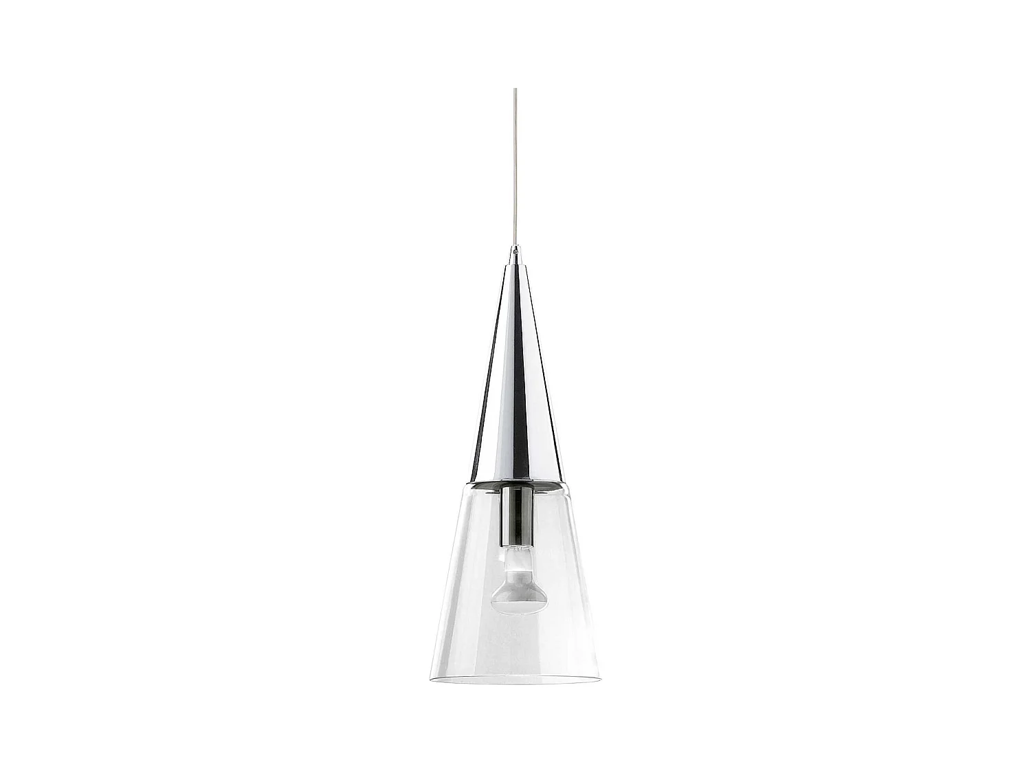 Ideal Lux Cono - Sospensione a soffitto a 1 luce Cromo, E14