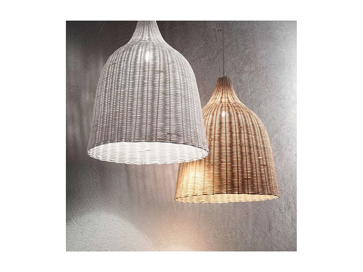 Suspensions dôme décoratives en bois, E27