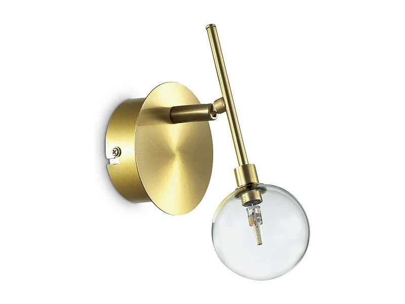 Ideal Lux Maracas Applique murale à 1 lumière, laiton antique