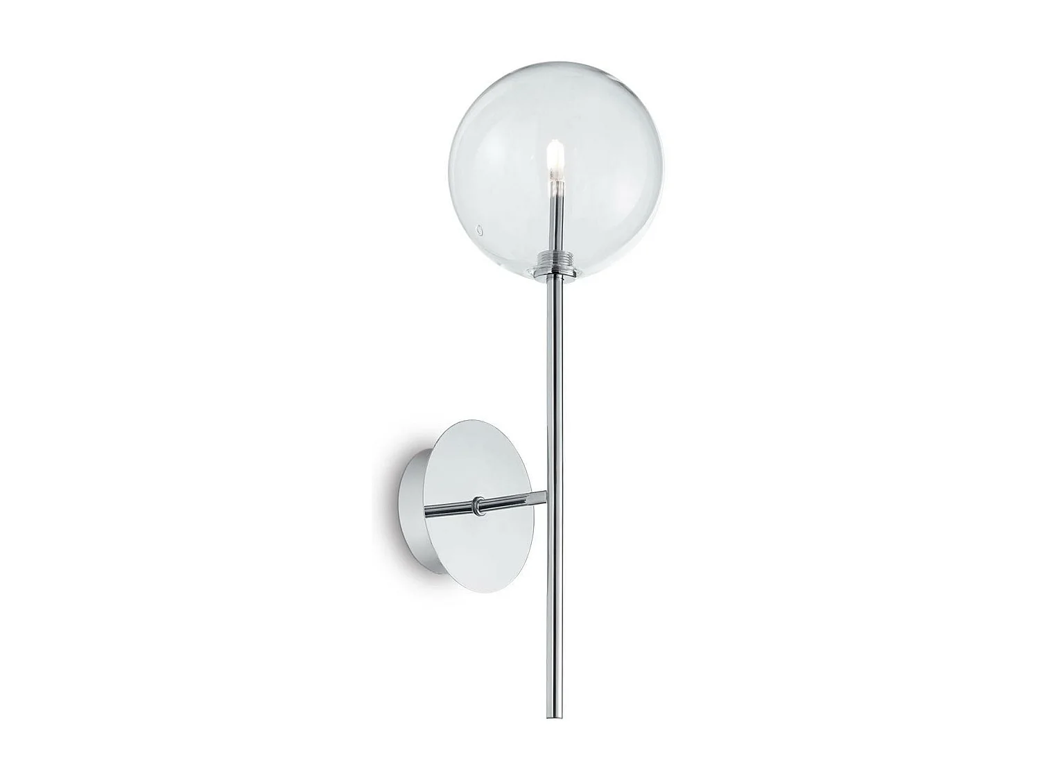 Ideal Lux Equinoxe Applique murale à 1 lumière, chrome