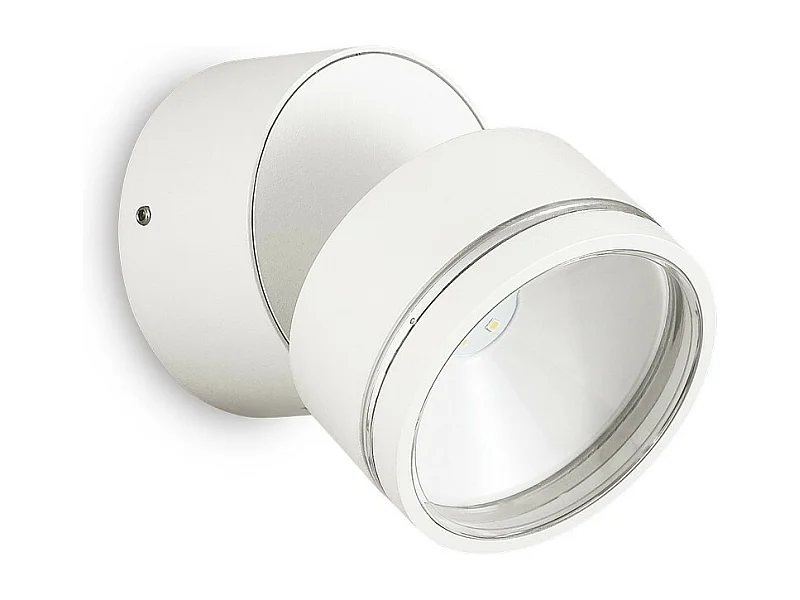 Ideal Lux OMEGA Runder Einzelstrahler Weiß IP54 4000K