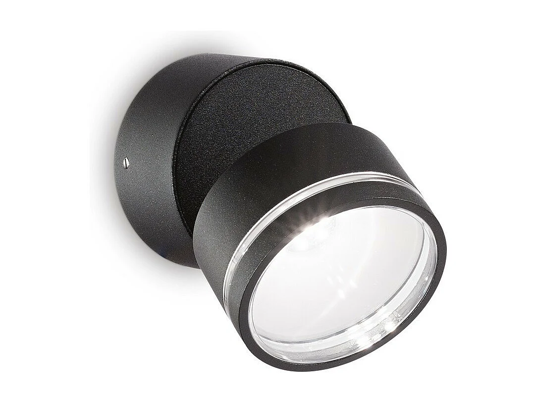 Ideal Lux OMEGA Faretto Singolo Rotondo Nero IP54 4000K