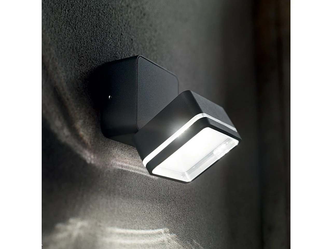Ideal Lux OMEGA Spot Simple Carré Anthracite IP54 4000K