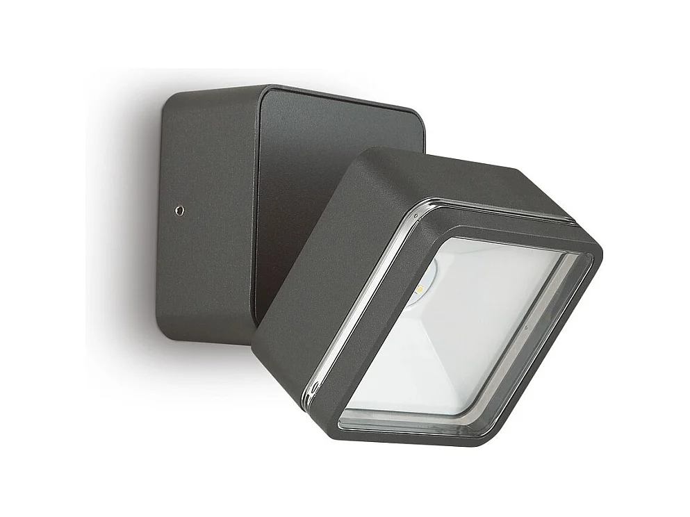 Ideal Lux OMEGA Spot Simple Carré Anthracite IP54 4000K