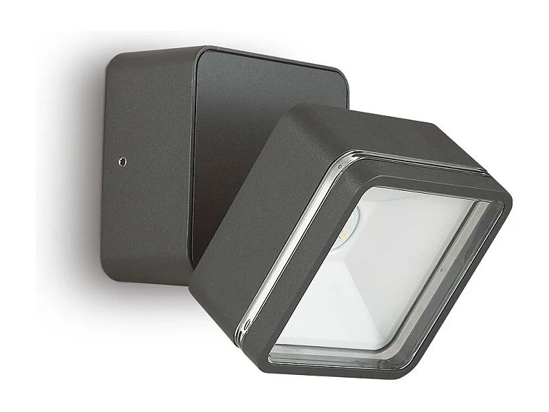 Ideal Lux OMEGA Foco Cuadrado Individual Antracita IP54 4000K