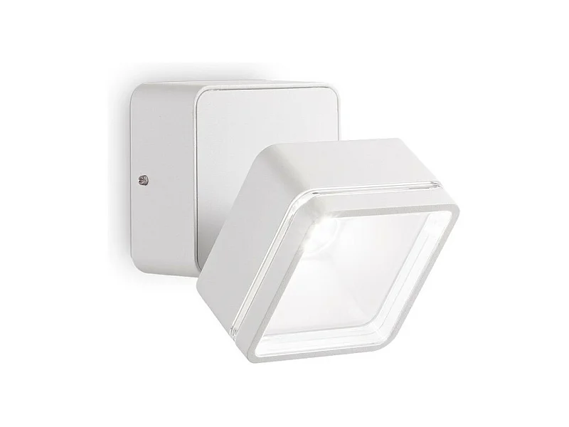 Ideal Lux OMEGA Quadratischer Einzelstrahler Weiß IP54 4000K