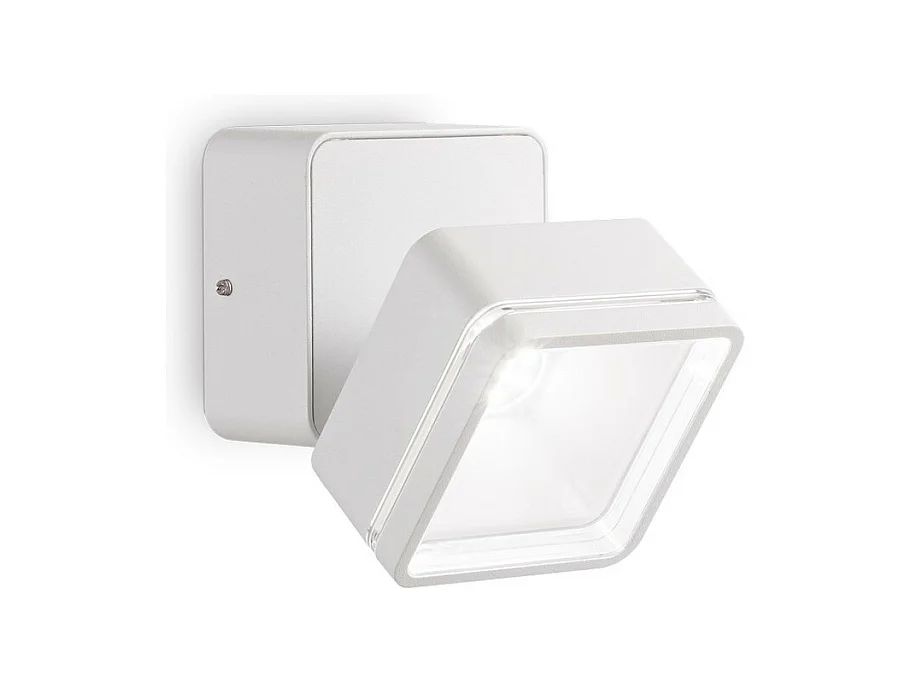Ideal Lux OMEGA Spot Simple Carré Blanc IP54 4000K