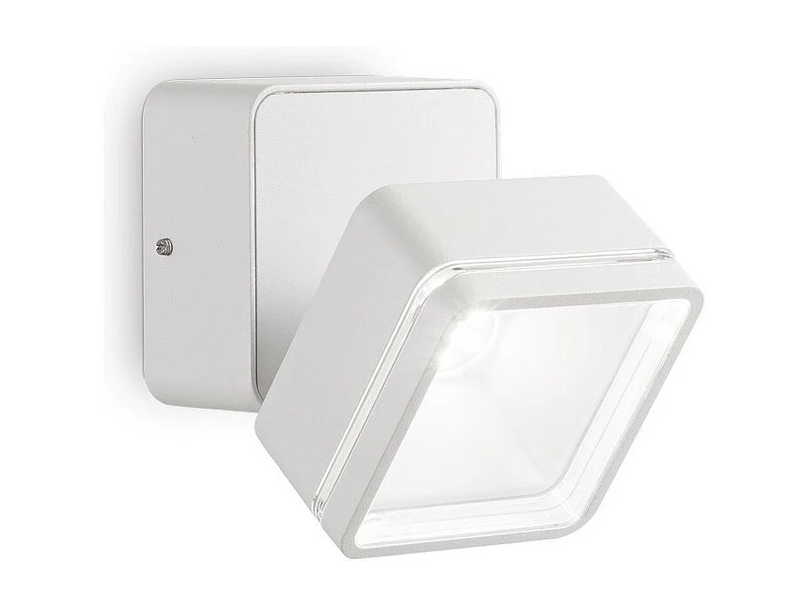 Ideal Lux OMEGA Spot Simple Carré Blanc IP54 4000K