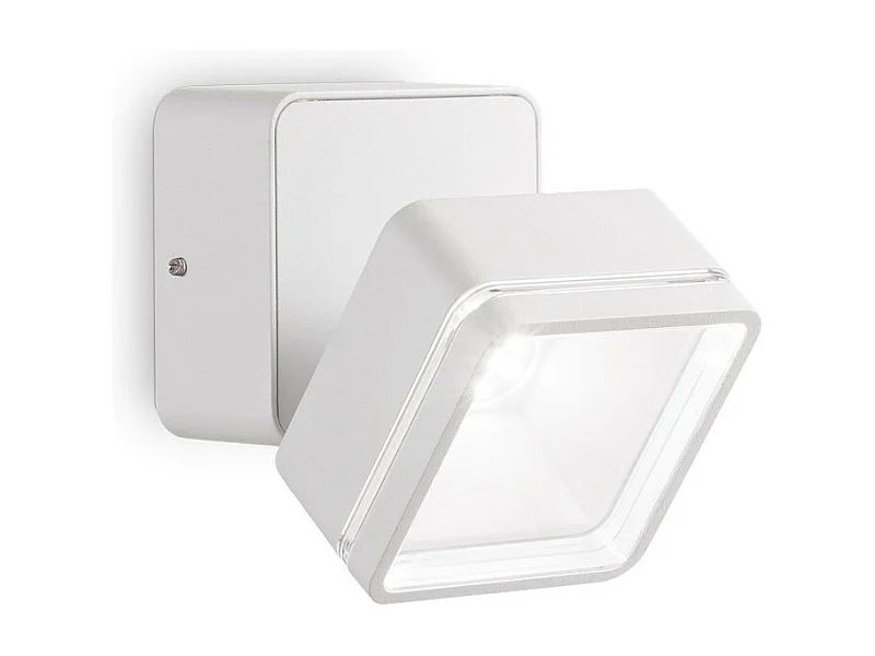 Ideal Lux OMEGA Spot Simple Carré Blanc IP54 4000K
