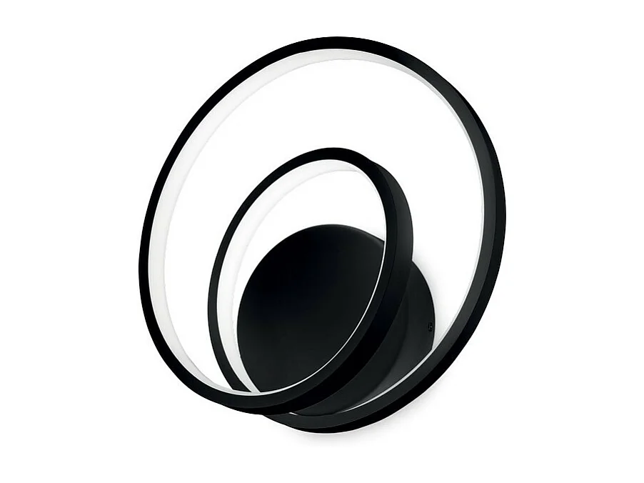 LED Dekorative Swirl Integrierte LED-Wandleuchte Schwarz, 3000K