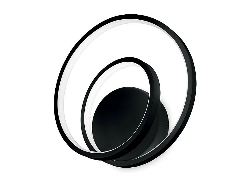 LED Dekorative Swirl Integrierte LED-Wandleuchte Schwarz, 3000K