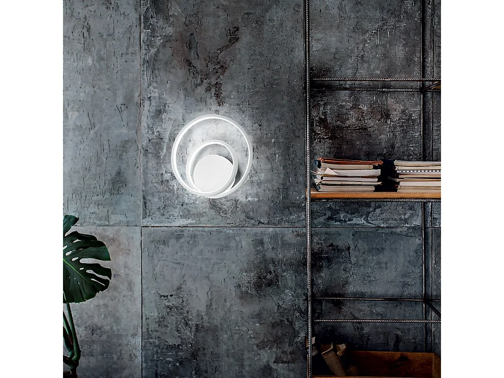 Applique Murale LED Décorative Swirl Intégrée Or, 3000K