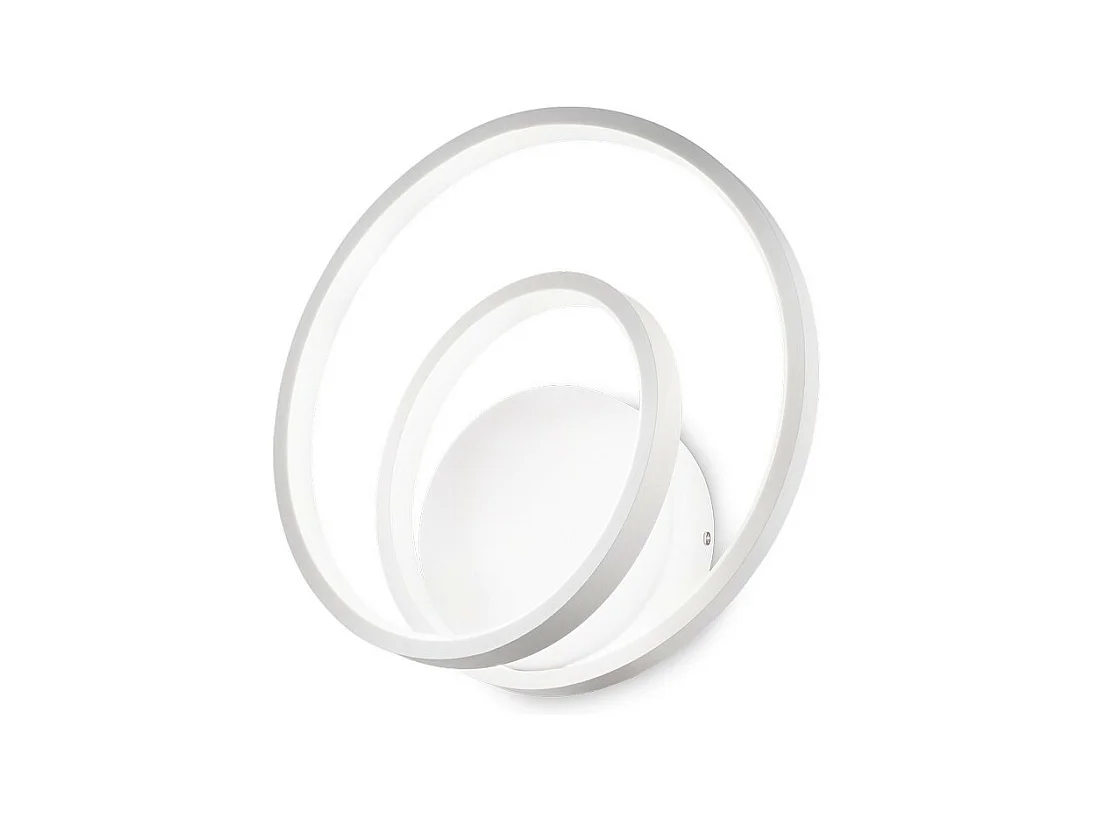 Ideal Lux OZ Applique Murale LED Intégrée Swirl Dimmable Blanc, 3000K